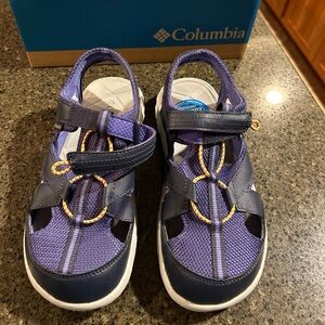 Columbia Kids Navy and Purple Sandals